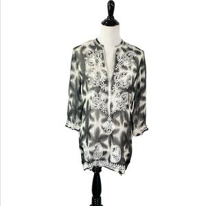 Marie France Van Damme Silk Tunic